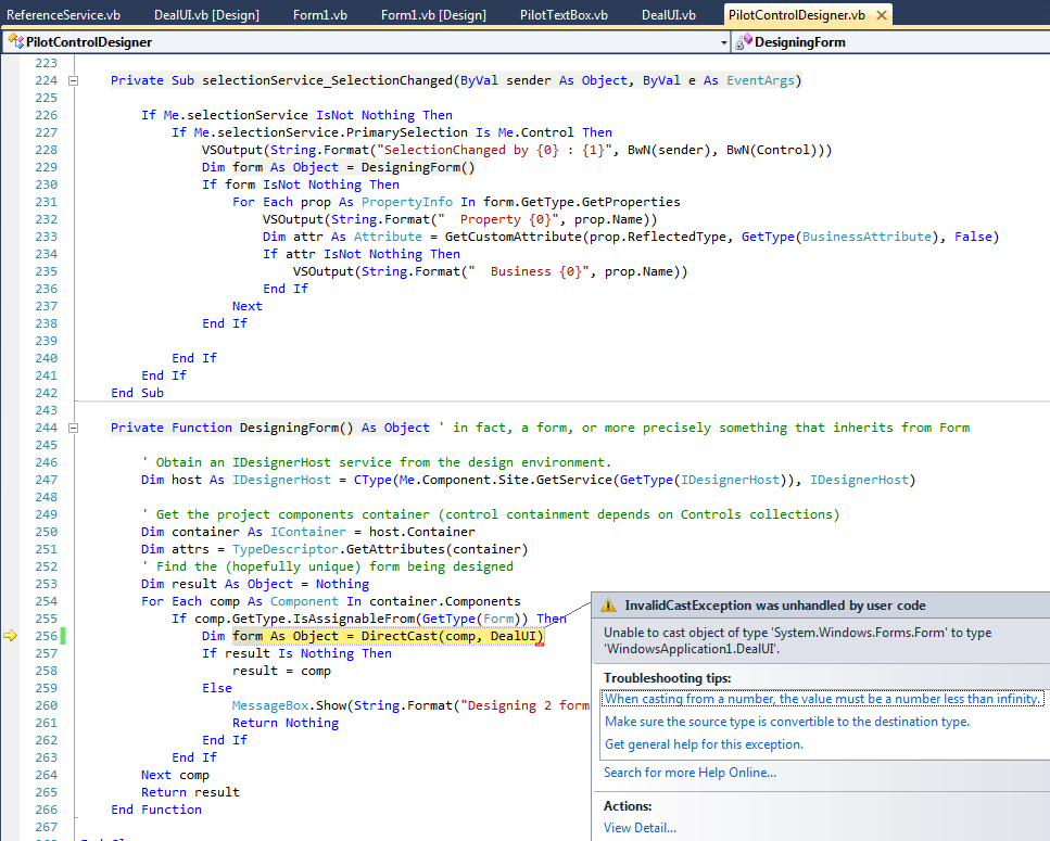 vb.net - How to get inherited type of Form in ControlDesigner - Stack ...
